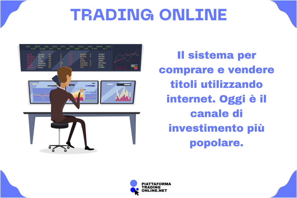 Trading online su piattaforme - infografica